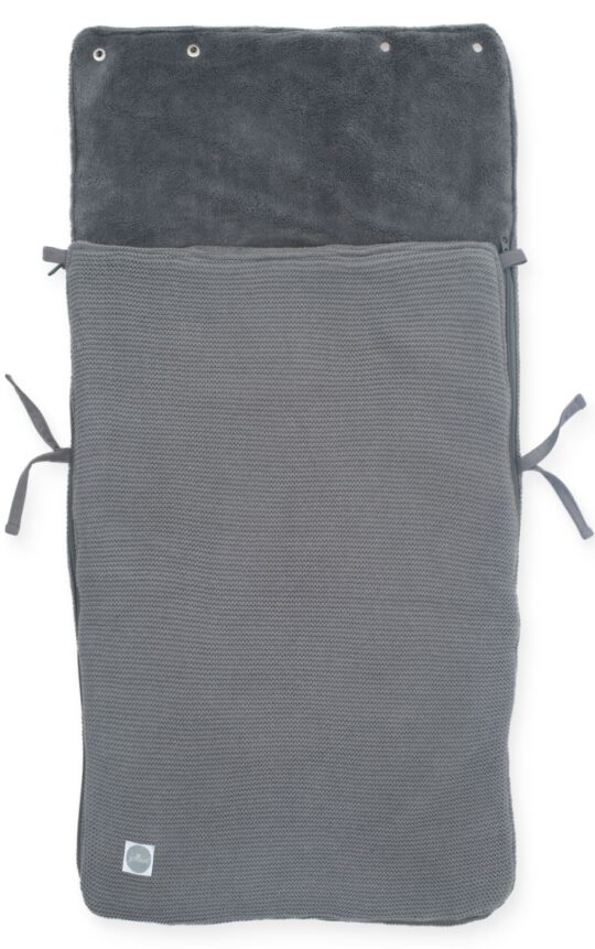 Jollein Fuß-/Schlafsack *Basic Knit* - Stone Grey oben