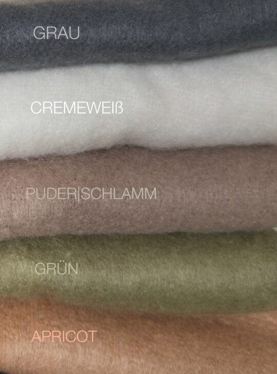 Chunky Schal mit Quasten Farben